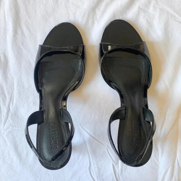 Schutz Scarlett Sling Mid Heel Black - Picture 7 of 9